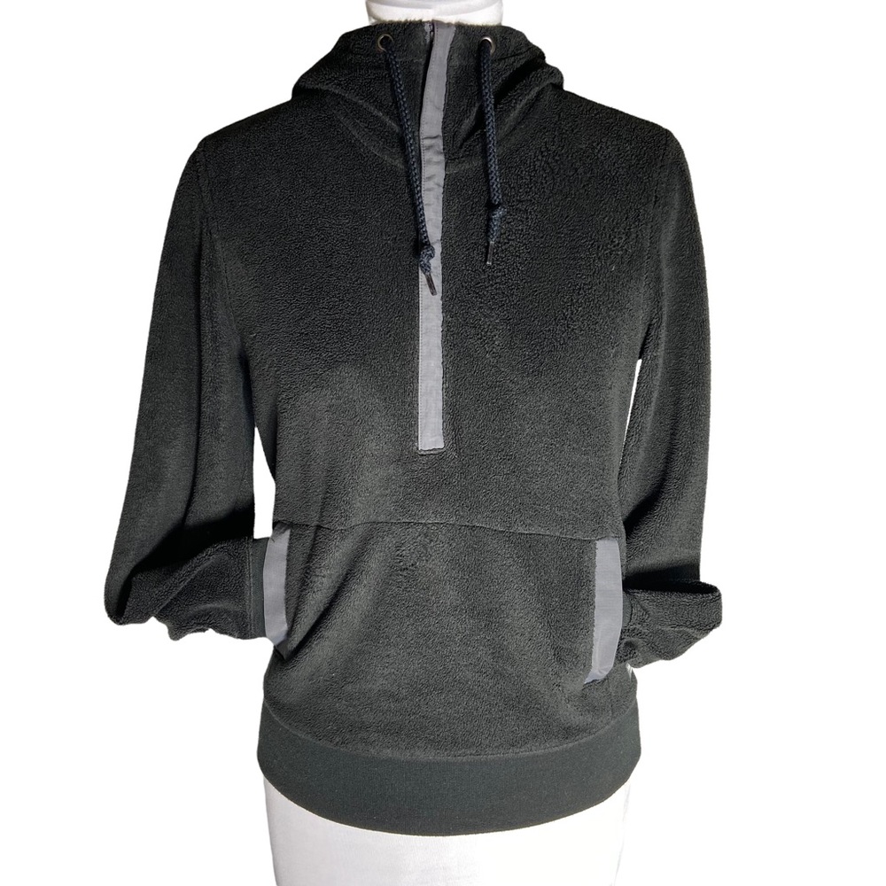 Toad & Co Hooded Three Quarter Zip Fleece Jacket Size XS